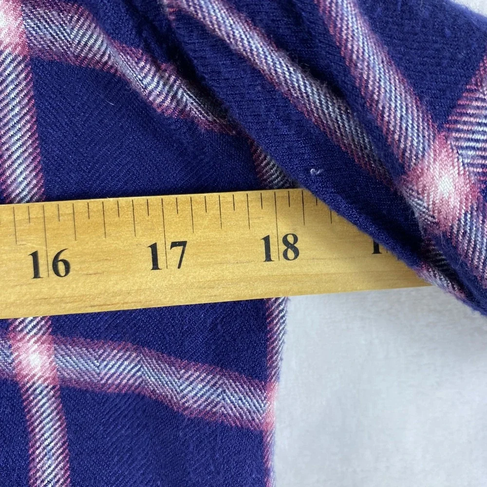 Rails Flannel Shirt Women Sz XS Purple Plaid Long Sleeve Winter Soft Cozy - Picture 8 of 10